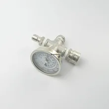 В линии термометр с нержавеющей Quick Disconnect, Би-металлический термометр, 1/" npt-резьба Homebrew Чайник Термометр комплект