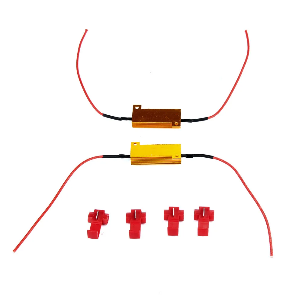2 шт 50 W 6Ohm автомобиля светодиодный DRL Туман Включите Singal нагрузочного резистора для исправления светодиодный лампы для bmw e87 e83 e82 e70 e65 e61 e60 e53 e46 N