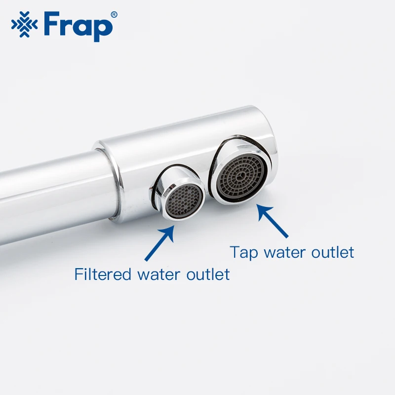  Frap Kitchen Faucets Deck Mounted Mixer Tap 360 Rotation with Water Purification Features Mixer Tap - 33017396954