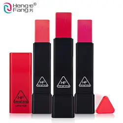 25% натуральный увлажняющий треугольник помада 6 цветов питательный красота губы 3g макияж бренд HengFang smrp