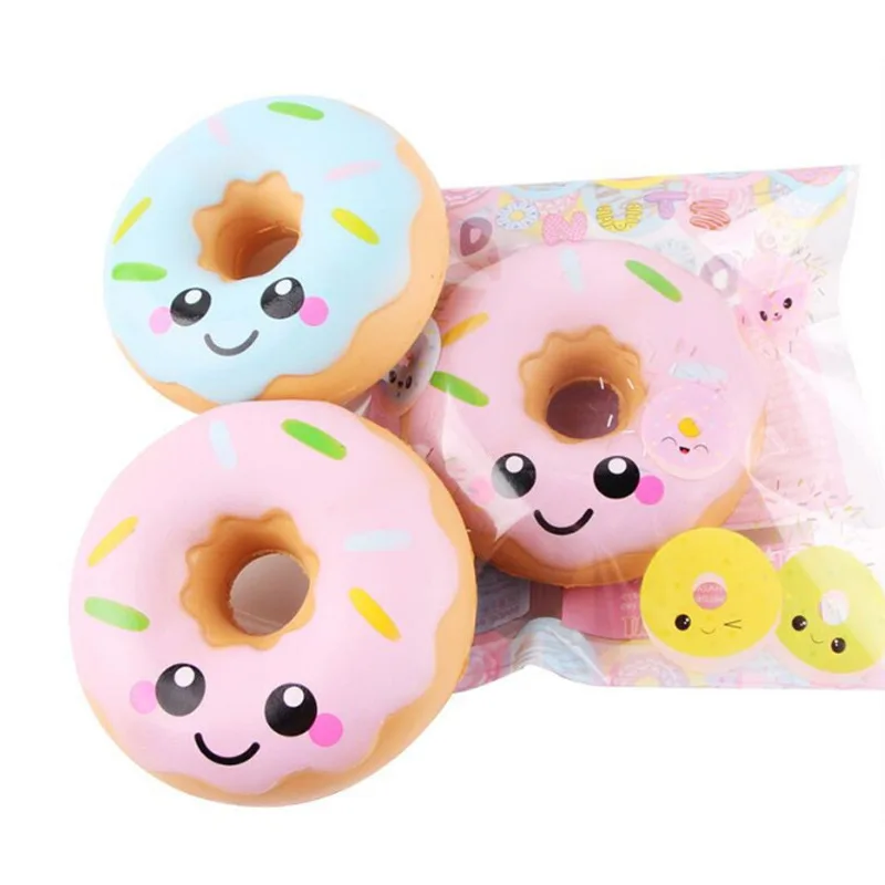 

1pcs/set 10*4.5cm PU Doughnut Squeeze Toy Slow Rising Squeeze PU Donuts Palm Squeeze Ornaments Squishes Kid Toy Christmas Gift