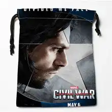 На заказ Печать captain_america@ сумки для покупок на шнурках дорожный мешочек для хранения плавание пеший Туризм игрушка сумка унисекс мульти Size18-12-05-64