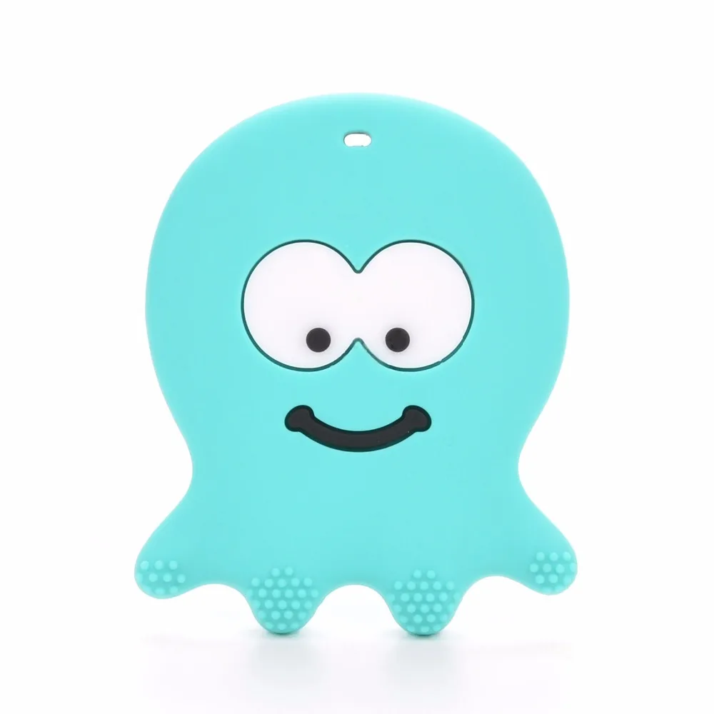 Силиконовый Прорезыватель для зубов в виде осьминога 1 шт.|teether toys|baby teethingpendant teether