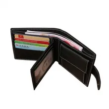 Модные мужские кошельки из искусственной кожи, короткий кошелек на кнопках, держатель для фото и карт, небольшой клатч для монет, кошелек для мальчиков, студенческие кошельки