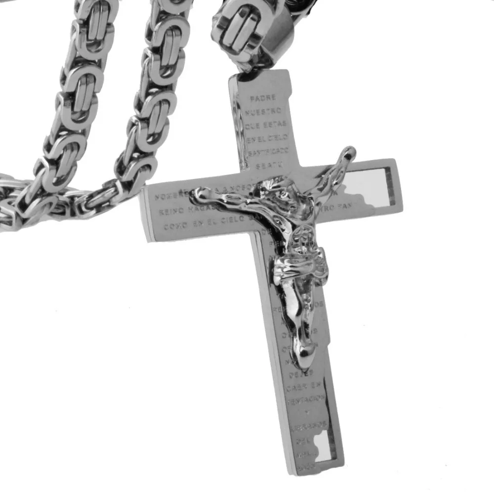 Stainless steel jesus cross pendant Clearance