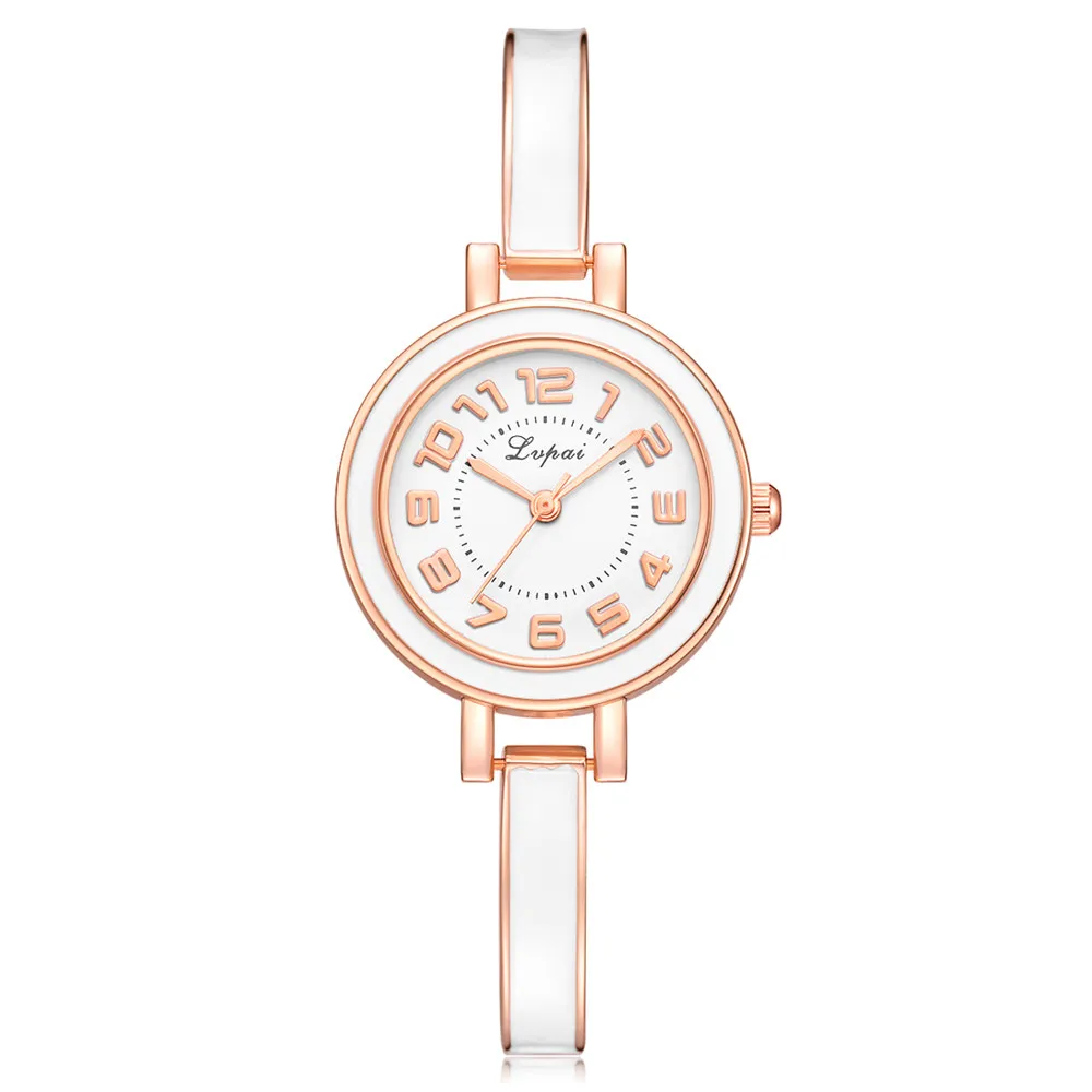 

LVPAI Women's Leather Watch 2019 Simple Digital Scale Alloy Dial Casual Geneva Quartz Wrist Watch women watches geneva a70