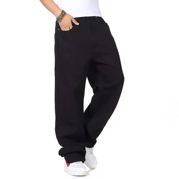 

New Fashion Hip Hop Jeans Men Casual Denim Pants Straight Loose Baggy Jeans Harem Pants Skateboard Jeans Trousers Man Clothes