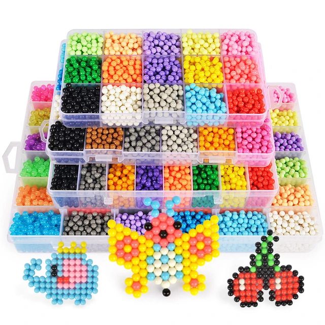 3D Magic Aqua Water Fuse Beads Animal Starter Kit Children Educational DIY  Toy