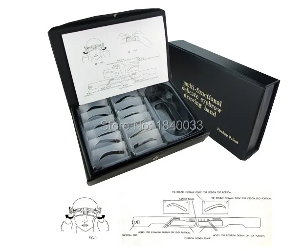 Hot Sale Multi function Eyebrow For Permanent Makeup 12pcs set Eyebrow Shape Tattoo Accesories Eyebrow Makeup