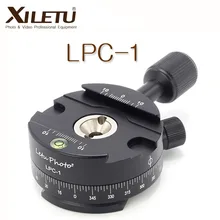Xiletu LPC 1 360 Graden Panoramisch Platform Statief hoofd Montage Adapter Klem Voor Arca Zwitserse Digitale Camera Met 1/4 "  3/8 "schroef