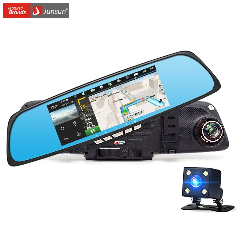 Junsun Car Camera Dvr Gps Navigation Dual Lens Rearview Mirror Video Recorder Fhd P Junsun Car Camera Dvr Gps Navigation Dual Lens Rearview Mirror Video Recorder Fhd P
