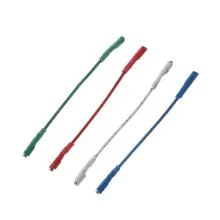 4 шт. универсальные серебряные провода Заголовок провода кабель 50 мм для 1,2-1,3 мм шпильки поворотный стол Phono хедшелл тонарм#328