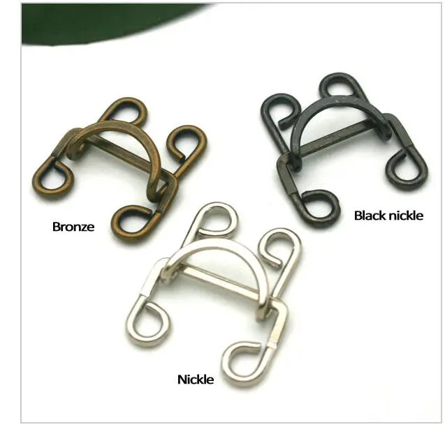 Wholesale 60sets/lot 17, 18 big trousers pant dress hooks metal brass