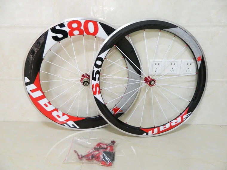 SRAM S50+S80 Alloy 700c 50mm clincher carbon alloy wheels sram road