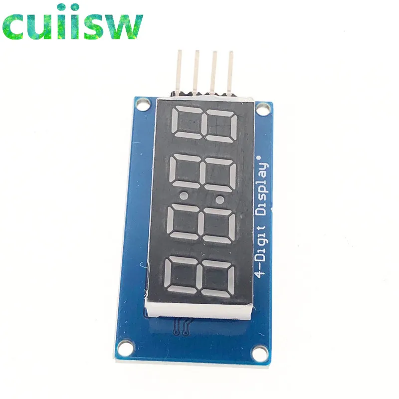 10 шт. TM1637 светодиодный модуль дисплея для Arduino 7 сегментов 4 бит 0,36 дюйма часы красный анод цифровая трубка четыре последовательных платы драйвера