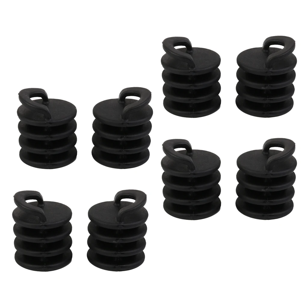 8pcs Kayak Marine Boat Scupper Stopper Bungs Drain Holes Plugs Accessory S for Inflatable Fishing Boat Yacht Stopper Replacement