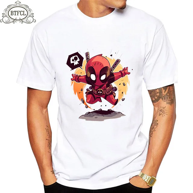 

2019 Men T Shirts Customized Text Photo Printing Cartoon Punk Style Streetwear Men Tops Short