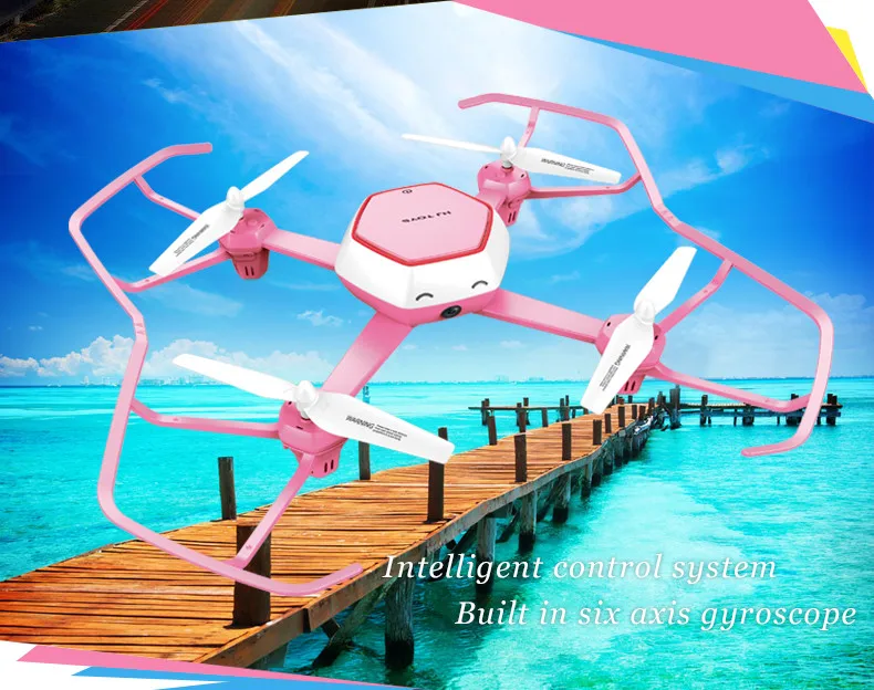 Удивительные huajun w606-6 Quadcopter с Wi-Fi HD Камера высота Удержание headless режим Дистанционное управление самолета Игрушечные лошадки VS SYMA h8c Дрон