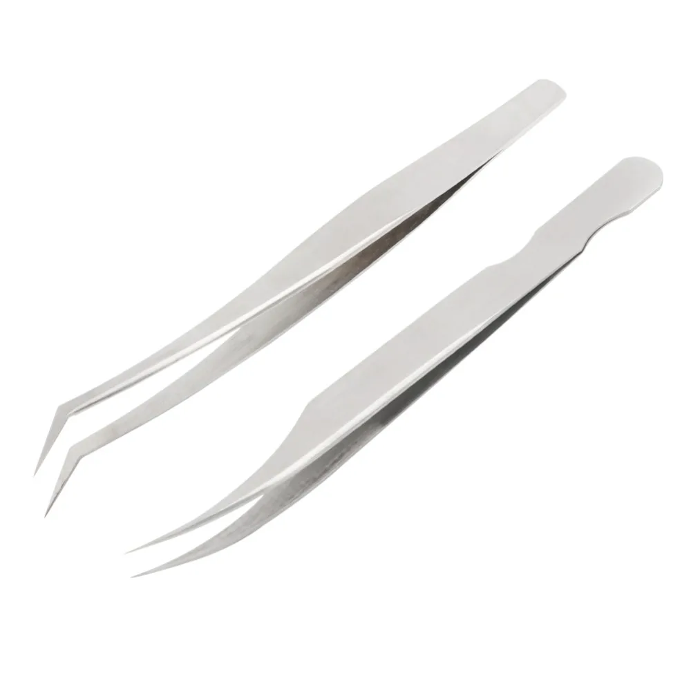 Eyelash Extension Professional Tweezers Stainless Steel Ultra Precision