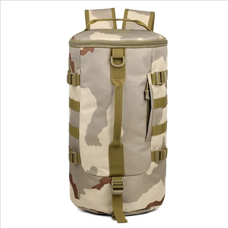 Buy 2016 New Men Army Barrel Bag Multifunction Backpack Portable Casual
