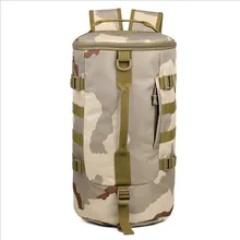 2016 New Men Army Barrel Bag Multifunction Backpack Portable Casual Travelling Backpack