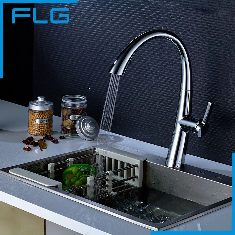 Free Shipping Brass Quality Guarantee Kitchen Sink Tap Kitchen Mixer Pull Down Kitchen Faucets torneiras para