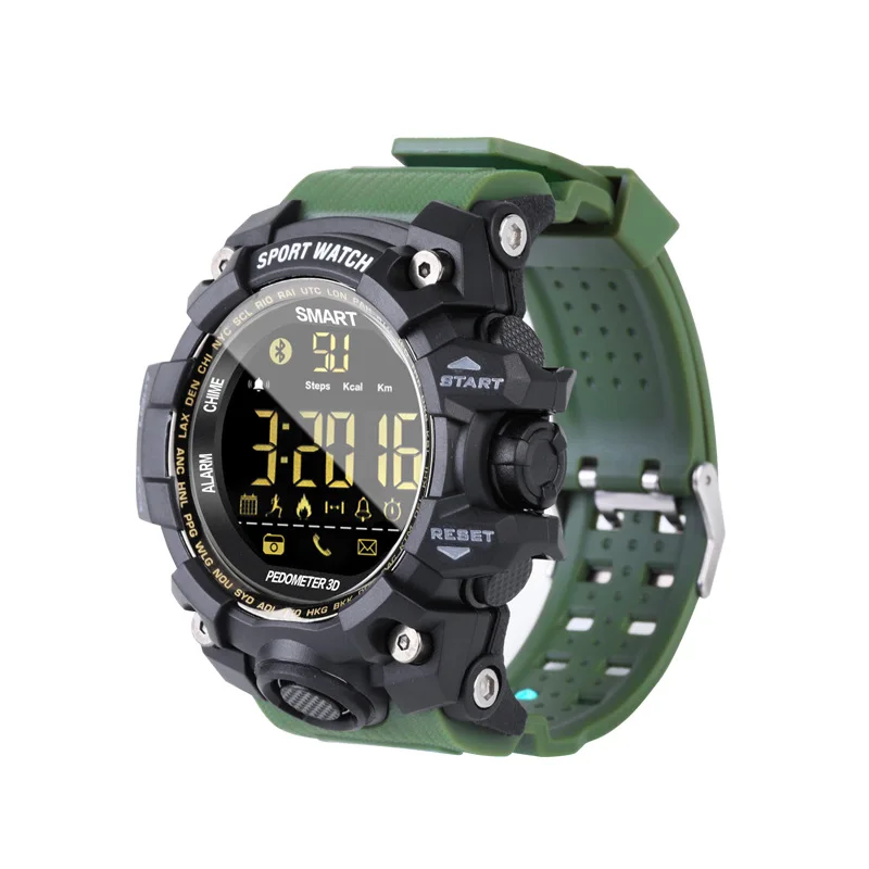 

Watch Bluetooth Smart Watch with IP67 Waterproof Remote Control Camera Fitness Outdoor Tracker Message Reminder IOS and Android