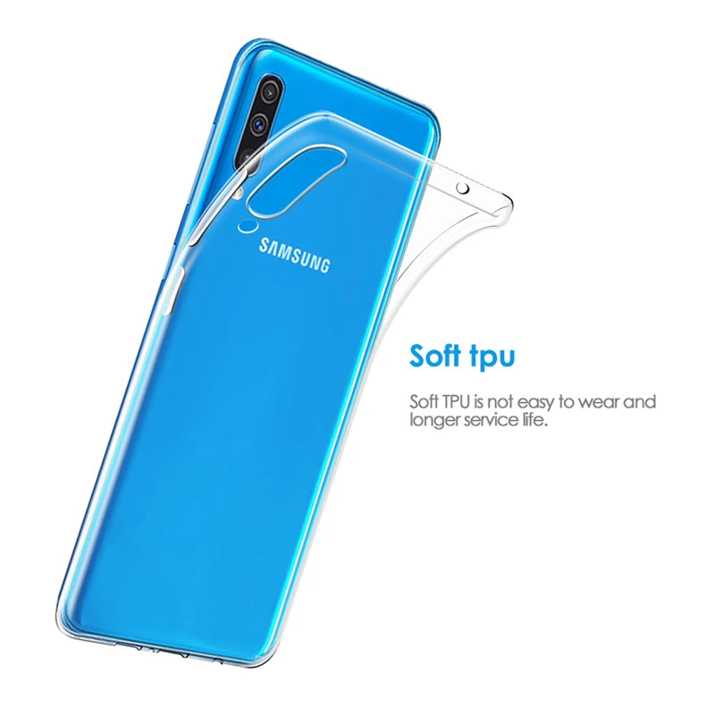 Прозрачный чехол Coque для samsung Galaxy A10 A20 A30 A40 A50 A70 A60 A80 S10 10 плюс S10e S10+ Чехол Мягкий ТПУ Тонкий силиконовый чехол