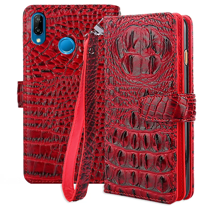 baratas Para Huawei P20 lite ANE AL10 Tampa Do Caso Da Aleta de Couro de Luxo Carteira Caixa do telefone Para Huawei Lite P20 Nova 3E Proteção Total enseada