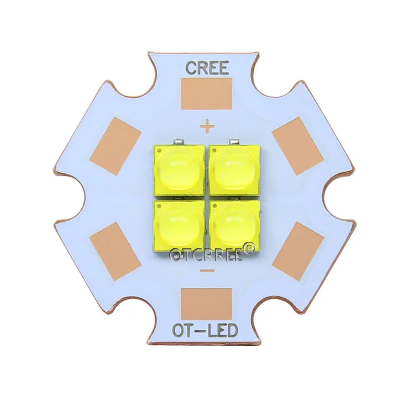 Cree XPG3 XP-G3 3V 6V 12V4Chips 10W-24W High Power LED Emitter Cool White / Warm White / Neutral White Colors on 20mm Copper PCB