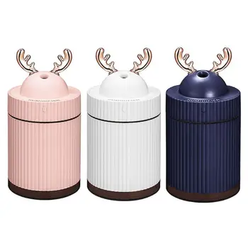 

260mL Cute Deer LED Ultrasonic Air Humidifier Aroma Essential Oil Diffuser for Home Car USB Fogger Mist Maker with LED Lamp Hot