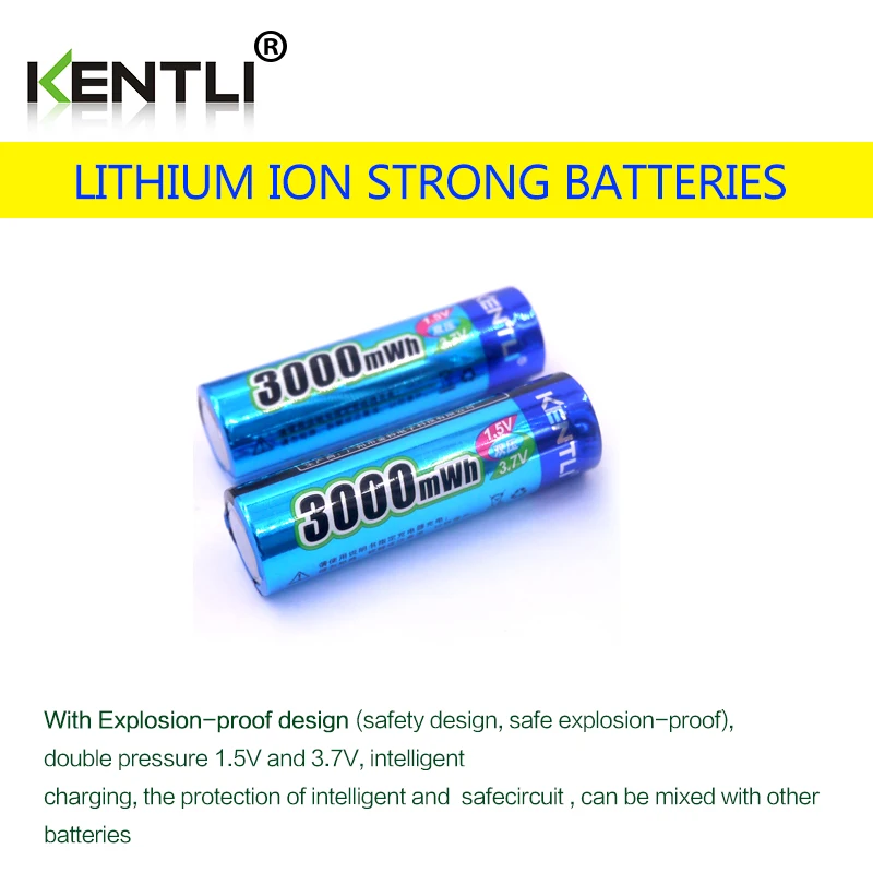 KENTLI-1-5v-2pcs-3000mWh-AA-2pcs-1180mWh-AAA-rechargeable-li-ion-polymer-lithium-battery-Intelligent