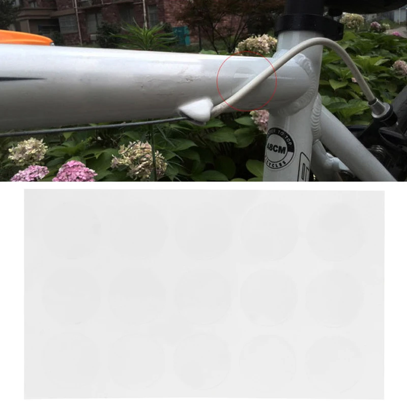 

15Pcs Anti Scratch Sheet Bike Bicycle Frame Protector Transparent Stickers