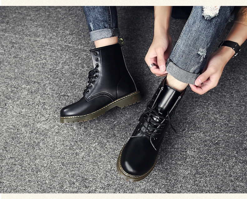 DESERT RAM Brand Men's Boots Classic Martens Leather Winter Shoes Motorcycle Mens Ankle Boot Doc Martins Autumn Men Oxfords Shoe (17)