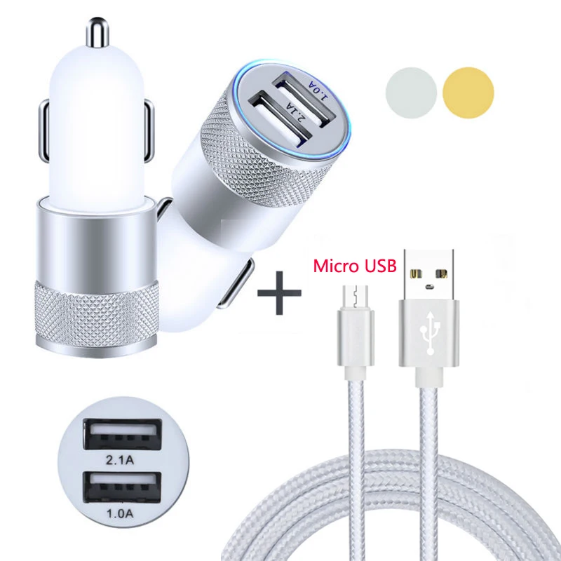 2Port USB Aluminum Car Charger + Nylon Micro USB Cable For Vivo Z10/V9/Z1i/Z1/Y81/Y83/X21i/Y71/Y75s/Y53i/Y85/X21/Y71i/V7 Plus 2Port USB Aluminum Car Charger + Nylon Micro USB Cable For Vivo Z10/V9/Z1i/Z1/Y81/Y83/X21i/Y71/Y75s/Y53i/Y85/X21/Y71i/V7 Plus
