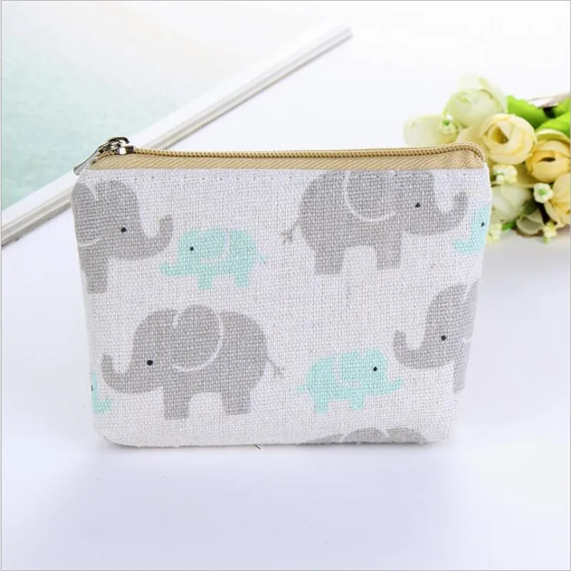

New Zipper Mini Pocket Pouch Coin Purse Kids Cartoon Pineapple Elephant Lion Coin Purse Sweet Small Money Pouch Women Wallet