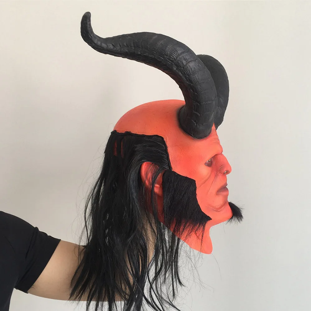 Маска Hellboy: Rise of the кровь Queen косплей Hellboy Call Dark латексные перчатки реквизит для