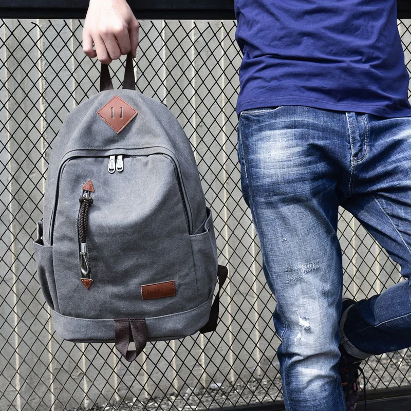  Big Canvas Backpack Man High Quality Large Leisure Multifunction Back Pack Men Bagpack Laptop 2019  - 33044775249