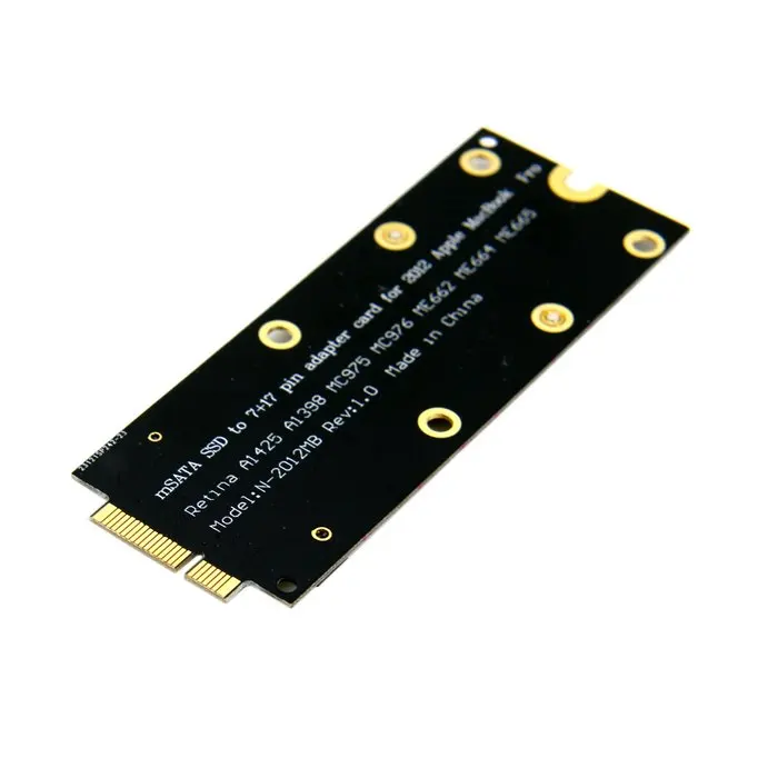 Jimier mSATA SSD для 2012 Mac book Pro Retina iMac A1398 MC975 MC976 17 + 7pin Конвертор адаптер карт|Компьютерные