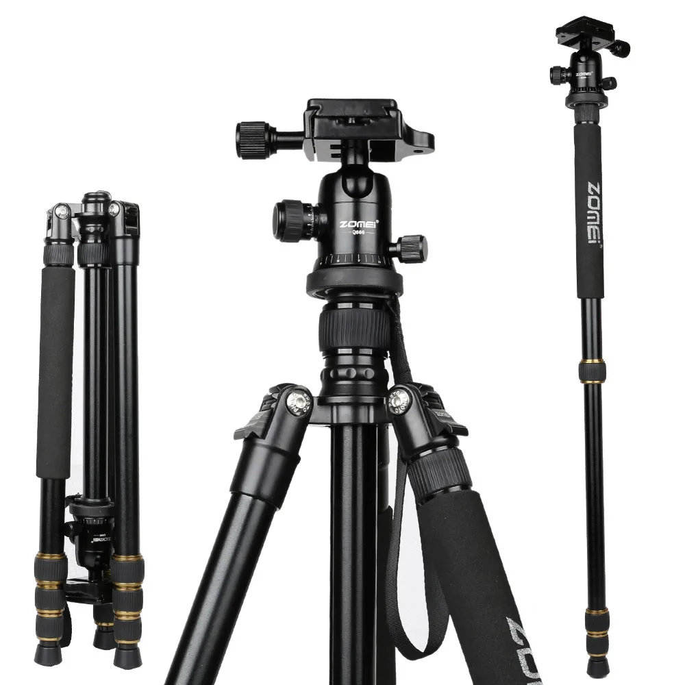 Zomei Z688 profesional de viaje fotográfico compacto de aluminio pesado trípode estable Monopod cabeza de bola para cámara Digital DSLR - 2