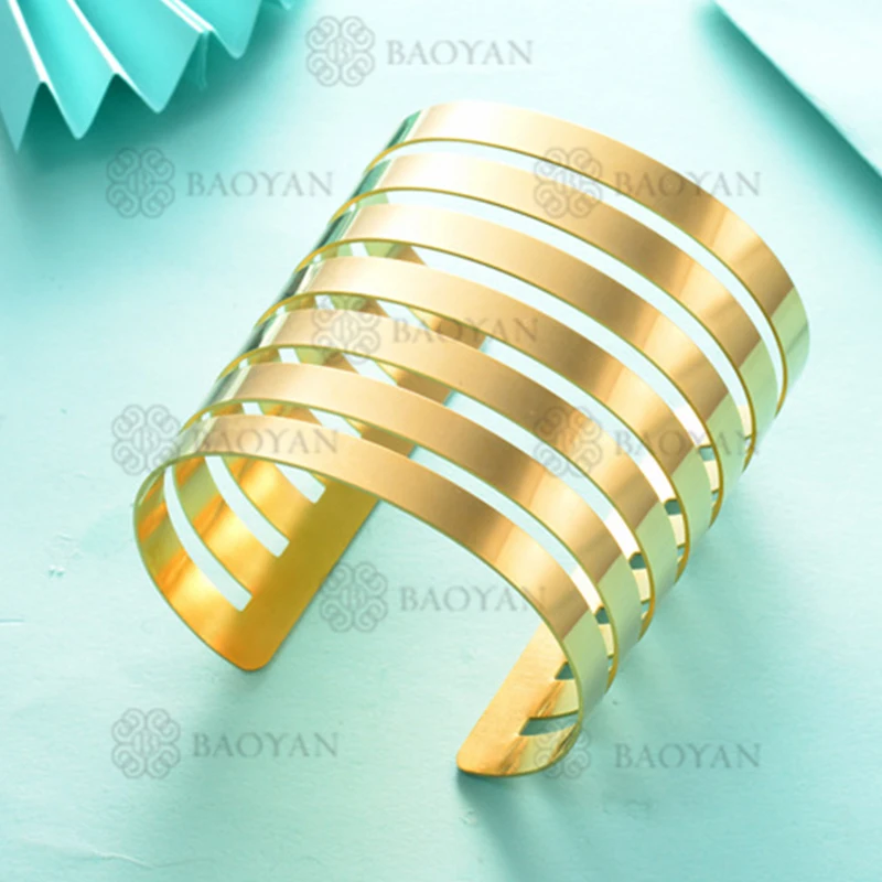 

BAOYAN 316L Stainless Steel Gold Silver Simple style, fashion bracelet