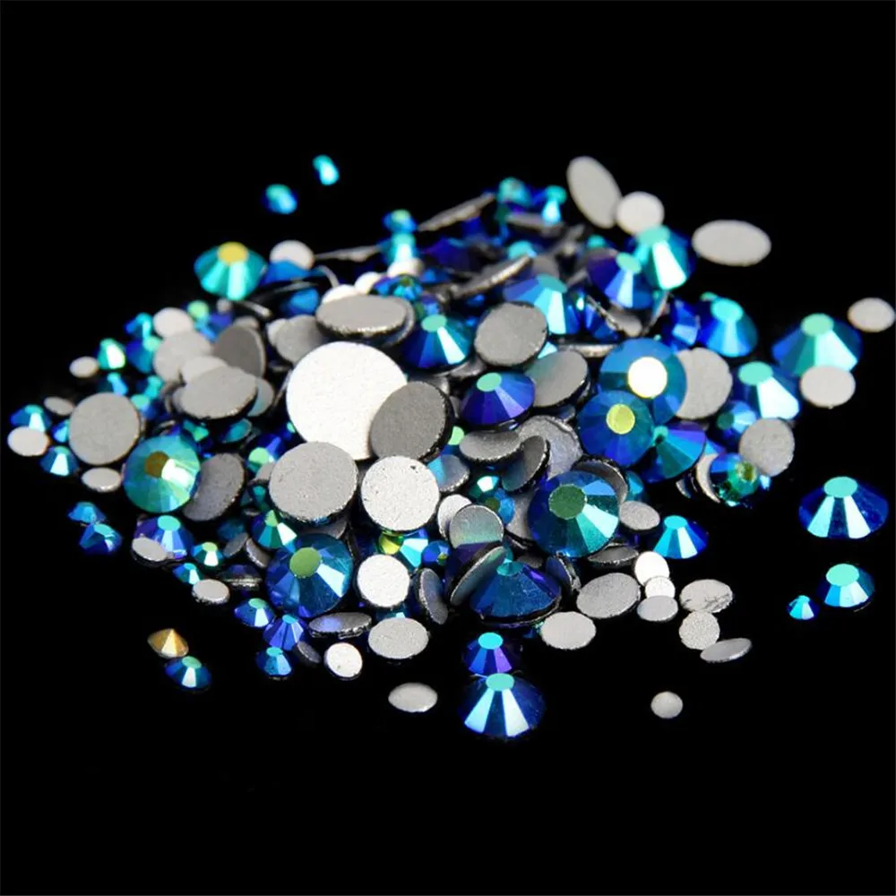 SizeSS3SS30ChooseBlackJetABColorLooseFlatbackCrystal