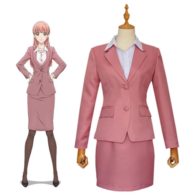 Аниме Wotaku ni Koi wa Muzukashii Momose Narumi Косплей Костюм женский деловой костюм рабочая