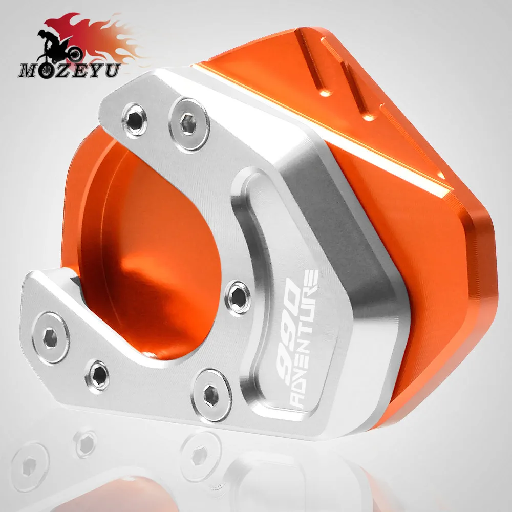 

For KTM 990 Adventure 2006 2007 2008 2009 2010 2011 2012 Motorcycle CNC Kickstand Side Stand Extension Plate Pad 990Adventure