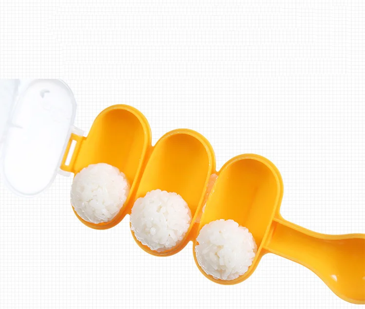 Желтый PP материал инструменты для суши бытовой встряхнуть рисовый шар маленький Сферический рисовый шар артефакт детская пищевая добавка плесень