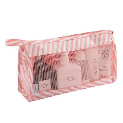 Pink Stripe 1Pcs Bag Mihawk, дорожные сумки, одежда, нижнее белье, обувь, упаковка, органайзер, куб, портативный, для туалетных принадлежностей, косметичка, аксессуары, принадлежности - Цвет: Pink Stripe 1Pcs Bag