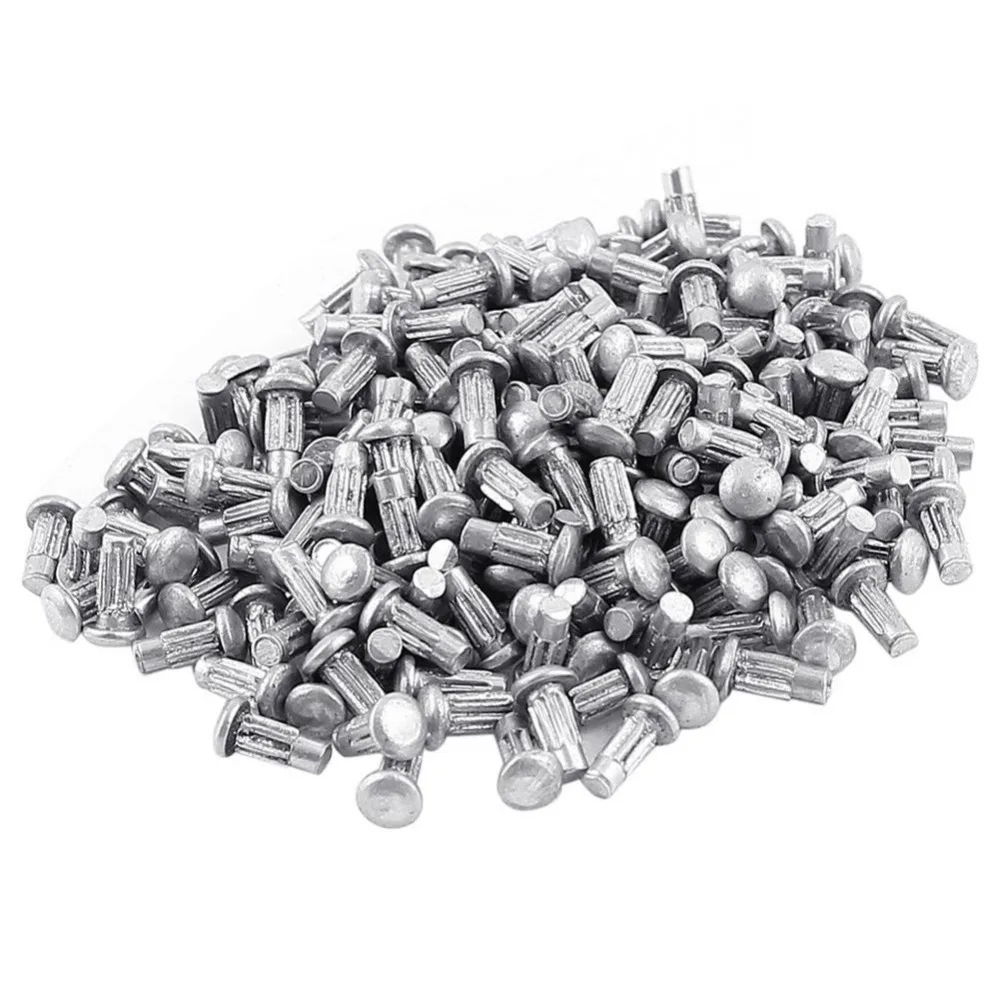 [m2 M2.5 M3 M4] Knurled Solid Aluminum Rivets For Name Plate Gb827
