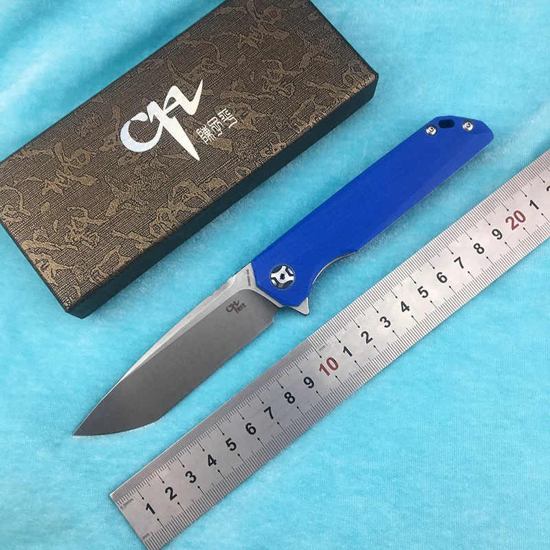Складной нож CH 3507 Flipper D2 Клинок с шарикоподшипником G10 + стальная ручка Походный