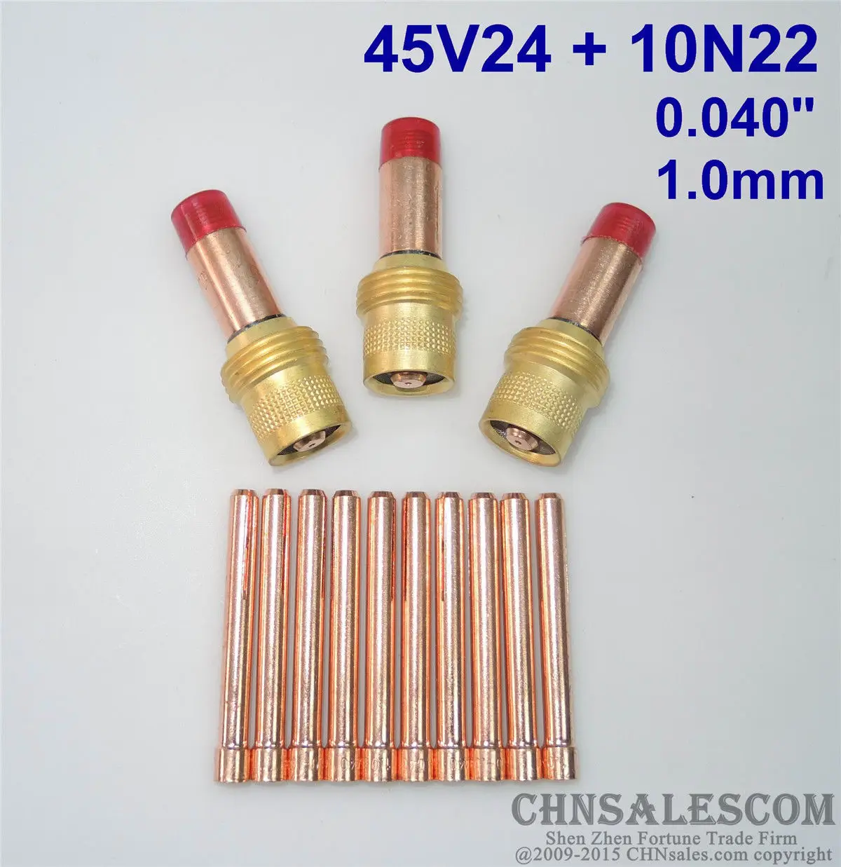 CHNsalescom 13 шт 45V24 цанговый корпус газовый объектив 10N22 Цанга Tig WP-17/18/26 1 0 мм 040&quot |