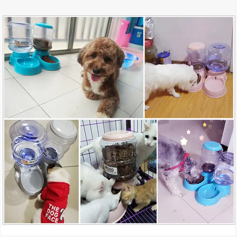 3 8l Automatic Pet Feeder Large Dog Water Dispenser Drinking Bowl